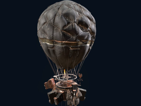  秃鹫气球狂野西部挑战3d模型 