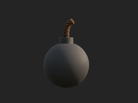  简易炸弹3d模型 