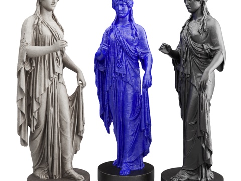  希腊女神雕塑3d模型 