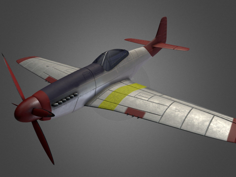  P51野马3d模型 