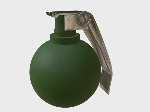  破片手榴弹3d模型 