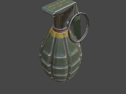  MK2手榴弹3d模型 