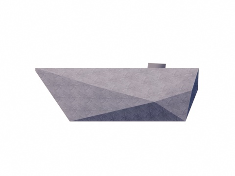  公司前台 接待 展厅 前台su模型 