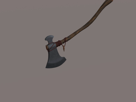  斧头3d模型 