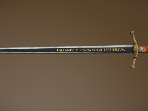  罗马剑游戏资产3d模型 