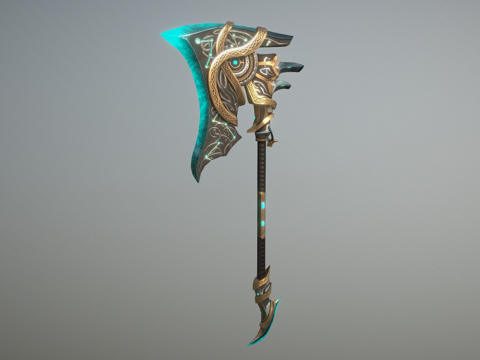  Axartis星际战甲重型斧刃皮肤3d模型 