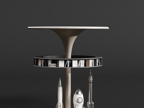  艺术装置书架儿童区3d模型 