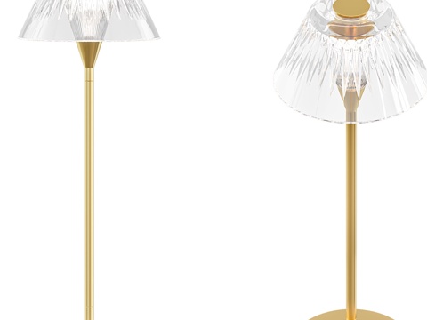  Blae现代金属玻璃台灯3d模型 