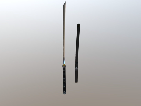  风切武士刀3d模型 