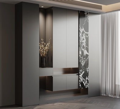  现代鞋柜 入户玄关柜3d模型 