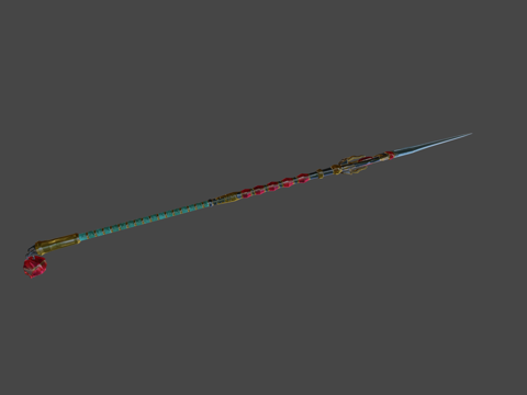  死亡猎人矛第五级3d模型 