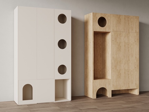  现代宠物柜 猫爬架3d模型 