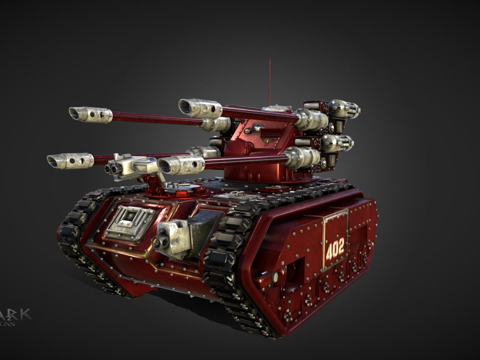  战锤40K九头蛇防空炮3d模型 