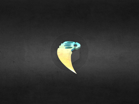  指节刀琥珀3d模型 