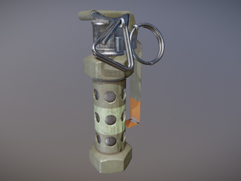  军用眩晕弹闪光弹3d模型 