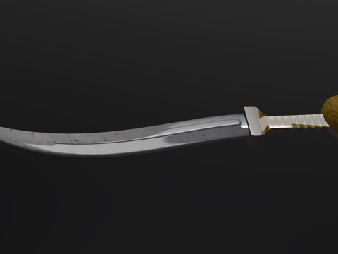  蒙古剑3d模型 