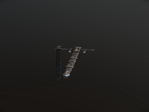  亚历克斯蒂尔维京剑带鞘3d模型 