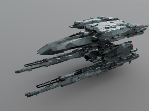  UGSF战列舰程序化概念设计测试04浅井13d模型 