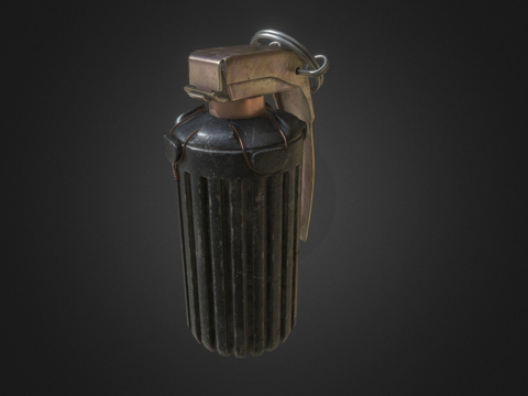  M43破片手榴弹3d模型 