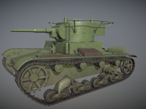  T26坦克3d模型 