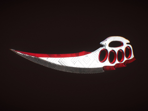  指节刀散热器3d模型 