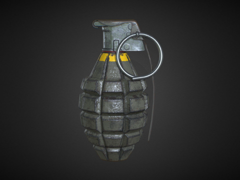  MK2手榴弹3d模型 