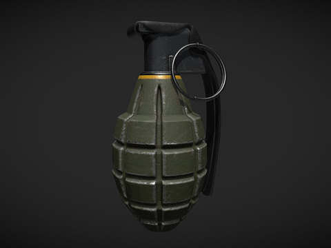  手榴弹3d模型 