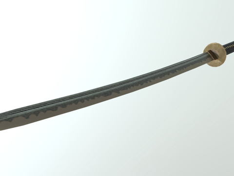  游戏分辨率武士刀3d模型 