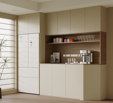  现代酒柜 餐边柜 冰箱酒柜3d模型 