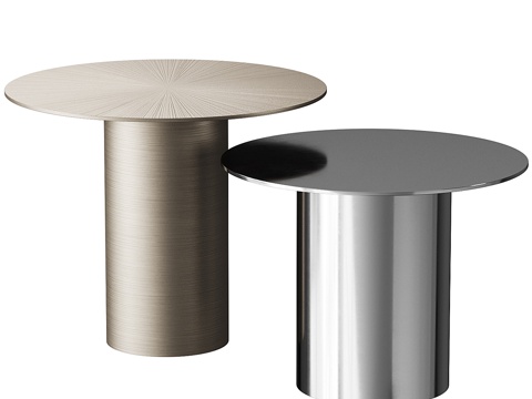  Minotti现代金属餐桌3d模型 