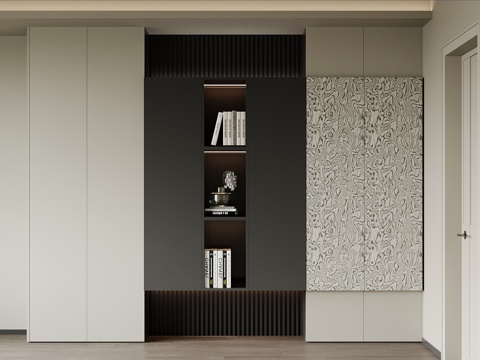  现代玄关柜 装饰柜3d模型 