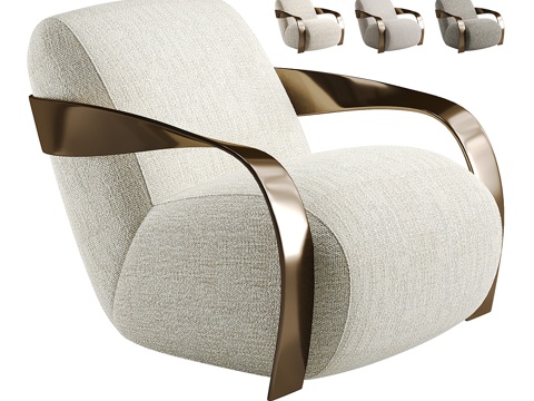  现代Sonesta单人沙发椅3d模型 