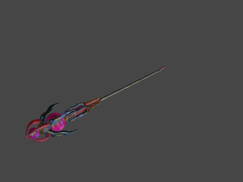  死亡猎人法杖第五级3d模型 