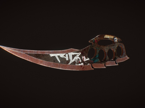  指节刀反叛3d模型 