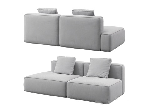  MEBELFORM 双人布艺沙发3d模型 