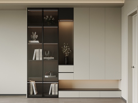  现代玄关柜 装饰柜3d模型 