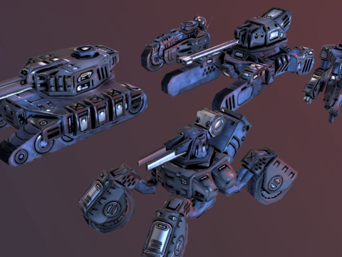  科幻单位3d模型 