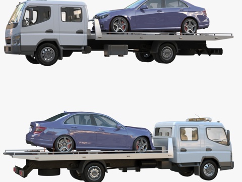  BAW Fenix 1066卡车 拖车，双排座3d模型 