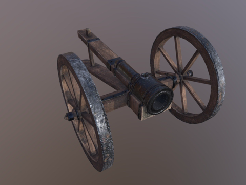  炮CG模型3d模型3d模型 
