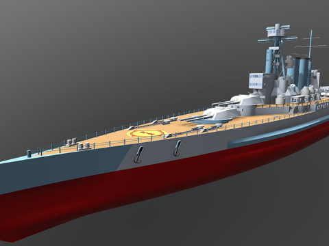  利维坦级战列巡洋舰3d模型 
