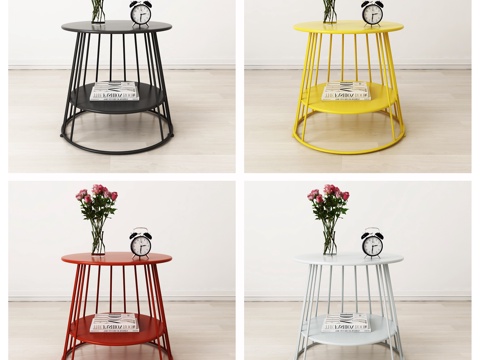  现代茶几饰品3d模型 