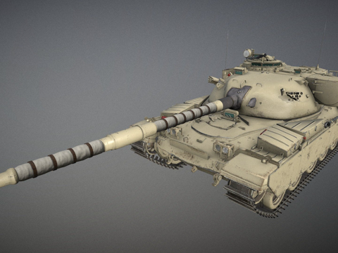  酋长MK3坦克3d模型 