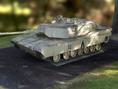  M1艾布拉姆斯坦克原始扫描安德烈斯波涅塔斯波尼亚3d模型 