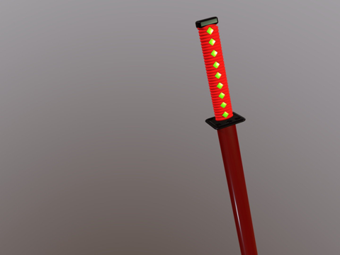  武士刀24小时挑战3d模型 