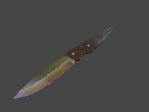  折叠刀3d模型 