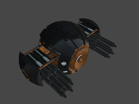  科幻无人机1.13d模型 