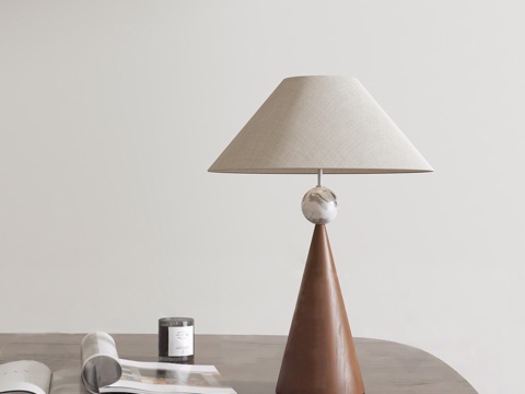  中古风台灯3d模型 