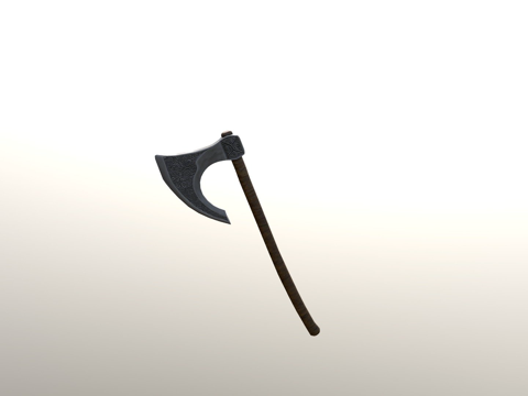  北欧斧3d模型 