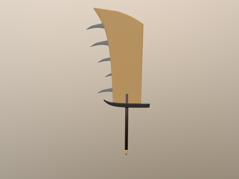  怪物猎人粉丝自制巨剑3d模型 