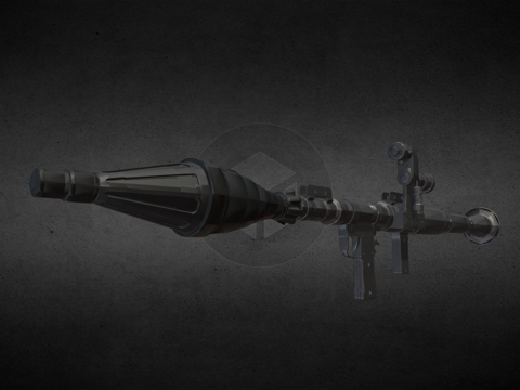  RPG火箭发射器3d模型 